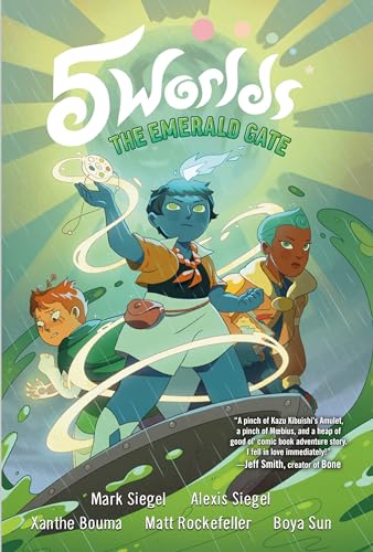 5 Worlds Book 5: The Emerald Gate: (A Graphic Novel) - Mark Siegel - Hardcover                       