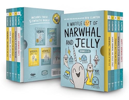 A Waffle Lot of Narwhal and Jelly (Hardcover Books 1-5) - Ben Clanton - Hardcover                       