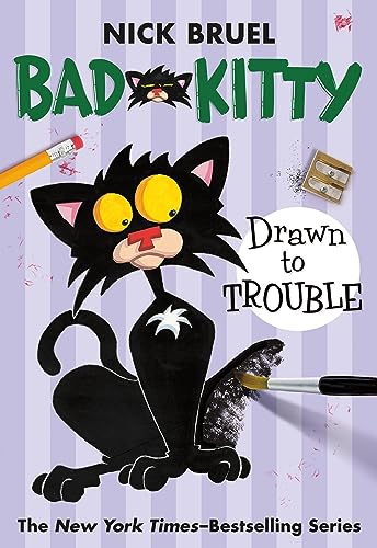 Bad Kitty Drawn to Trouble (Paperback Black-And-White Edition) - Paperback