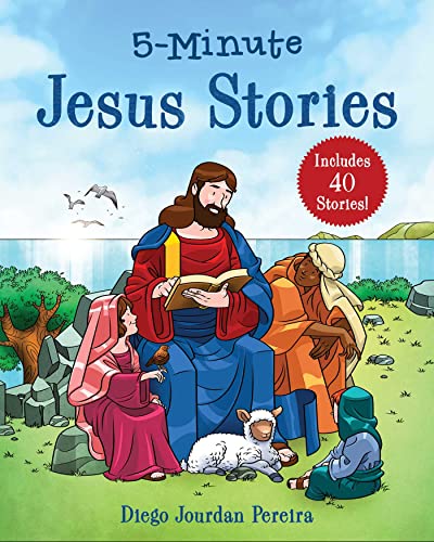 5-Minute Jesus Stories: Includes 40 Stories! - Hardcover